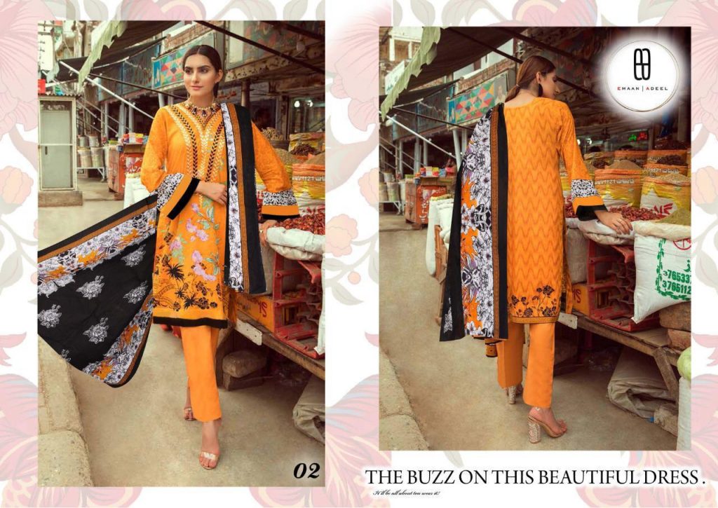 EMAAN ADEEL VOL 1 LAWN PRINTED PAKISTANI SUITS AT CHEAPEST RATE ONLINE