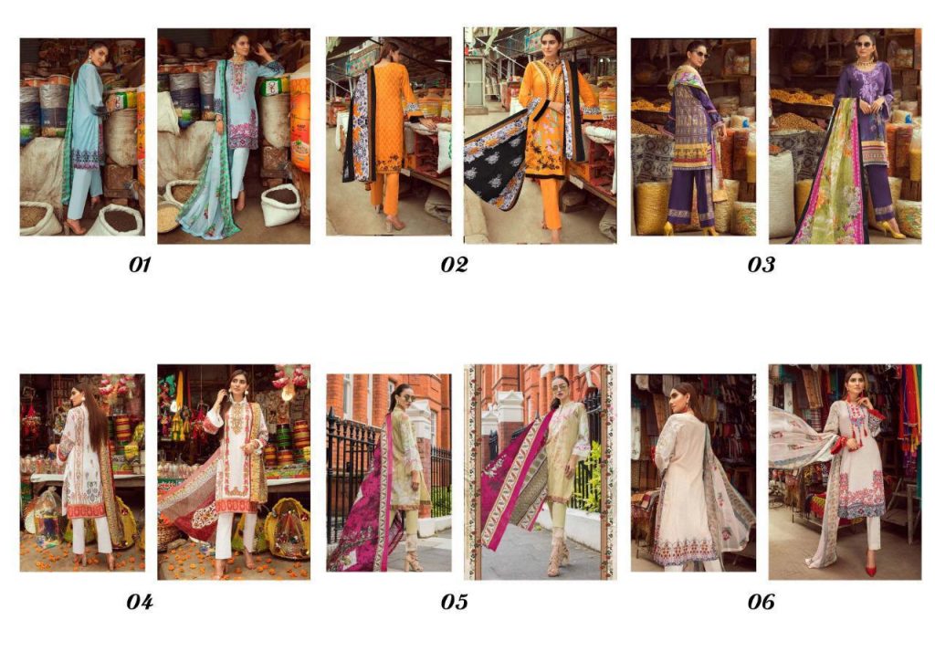 EMAAN ADEEL VOL 1 LAWN PRINTED PAKISTANI SUITS AT CHEAPEST RATE ONLINE