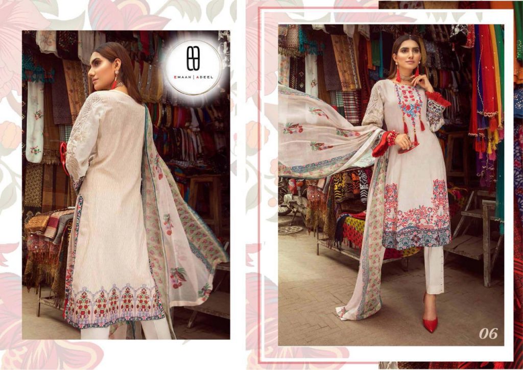 EMAAN ADEEL VOL 1 LAWN PRINTED PAKISTANI SUITS AT CHEAPEST RATE ONLINE