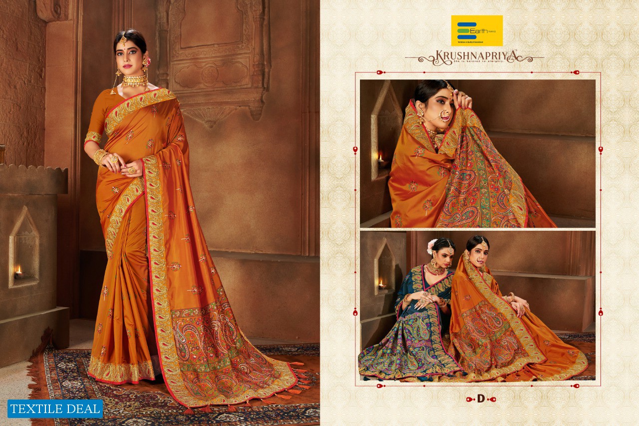 Earth Kunjari Wholesale Shopping Weaving Silk Sarees