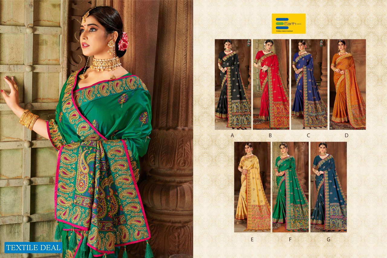 Earth Kunjari Wholesale Shopping Weaving Silk Sarees