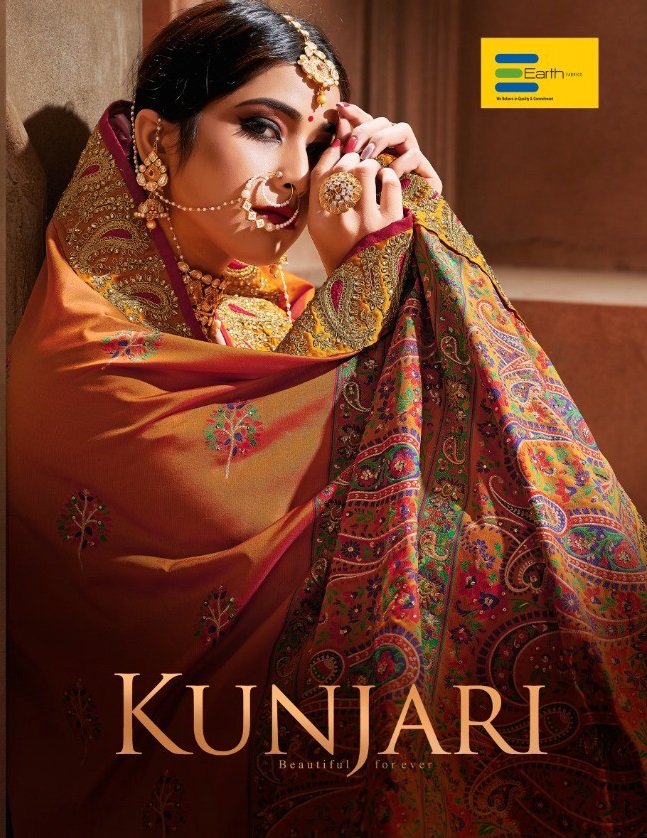 Earth Kunjari Wholesale Shopping Weaving Silk Sarees