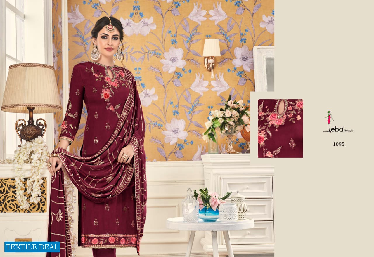 Eba Mount Black Vol-2 Wholesale Shopping heavy Work Salwar Suits