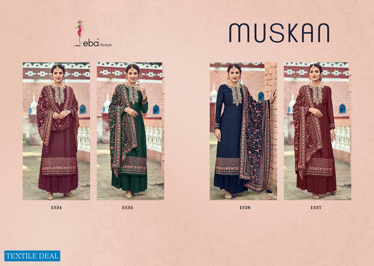 Eba Musksan Wholesale Heavy Dupatta Salwar Kameez