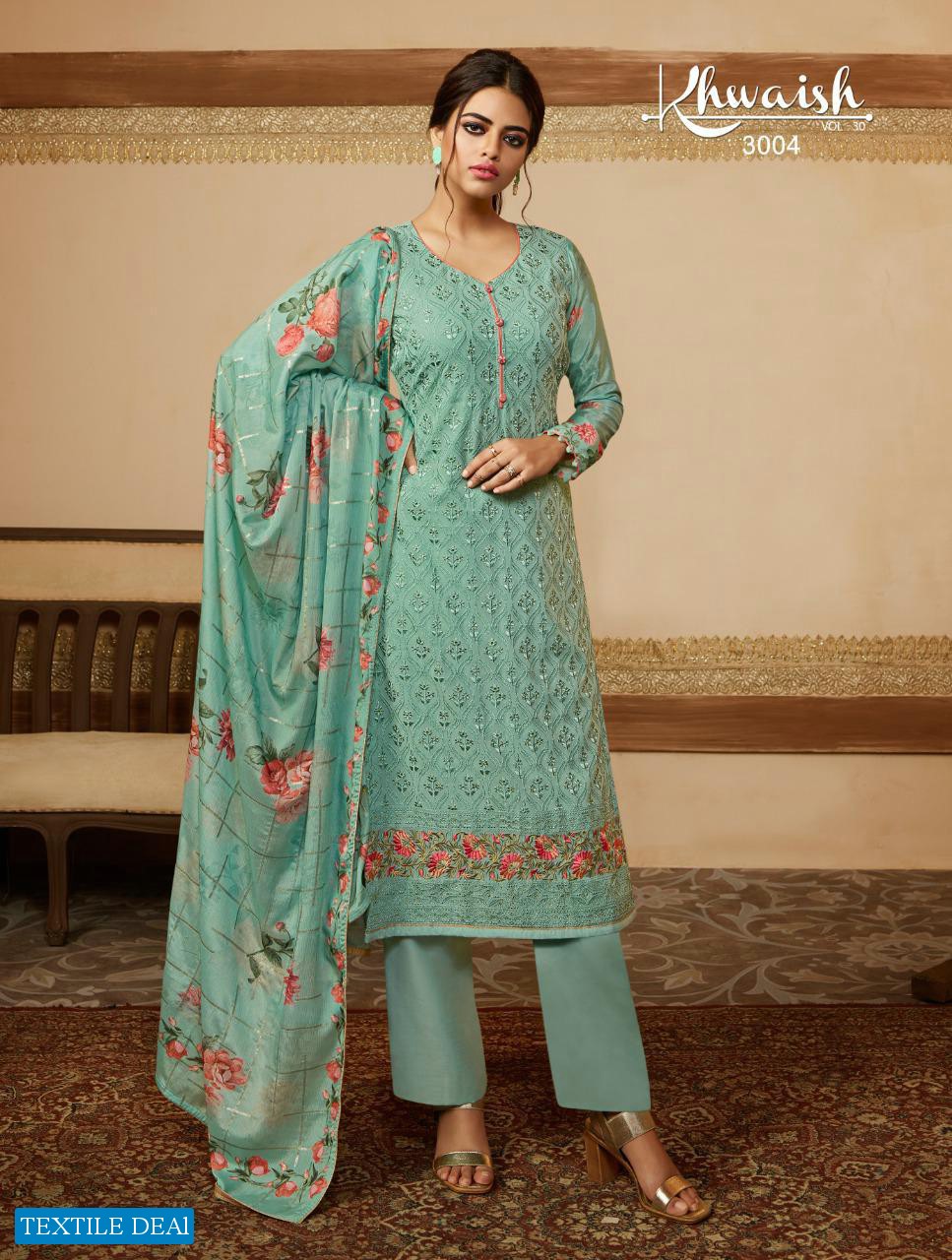 Ekta Khwaish Vol-30 wholesale Straight Long Salwar Suits