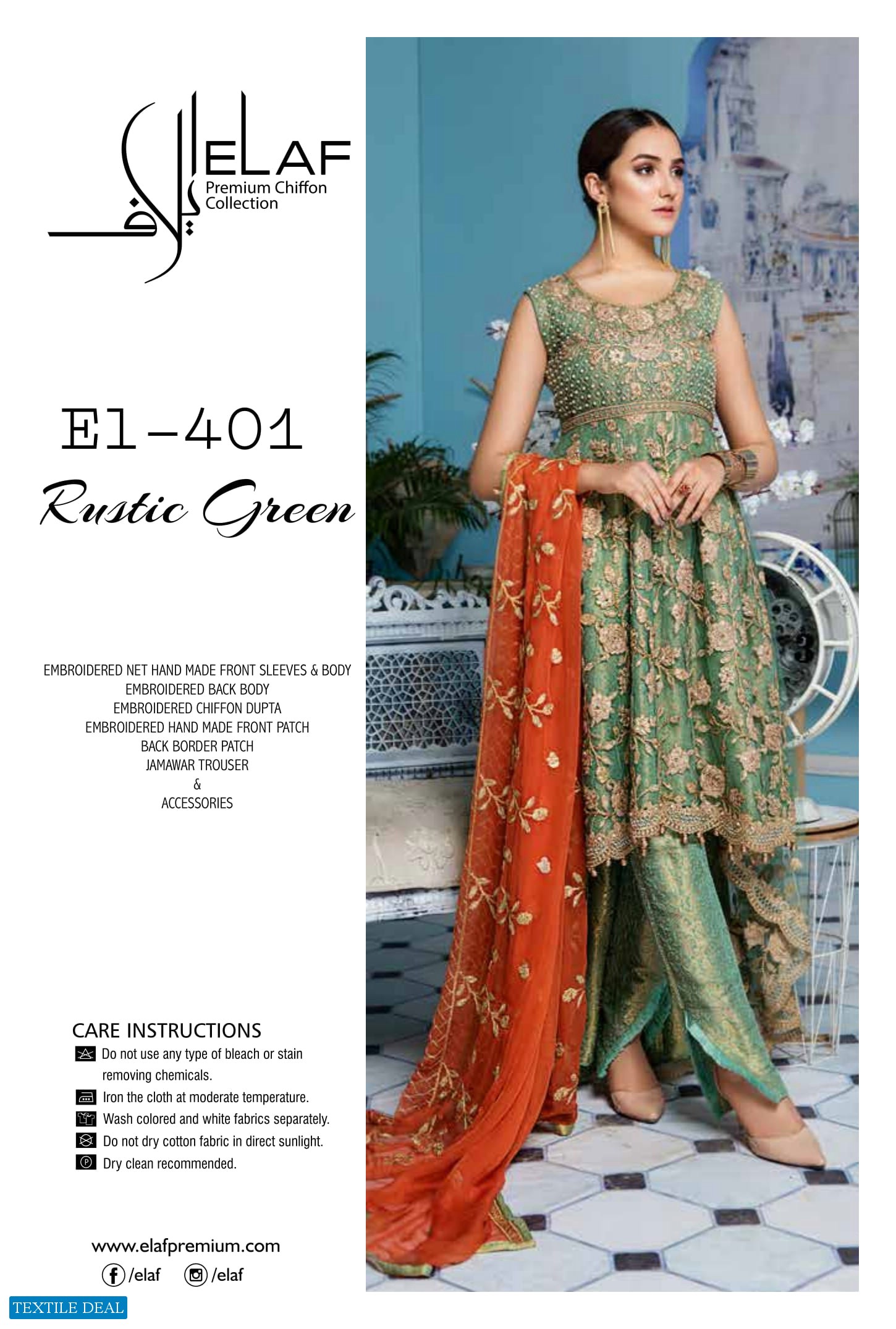 Elaf Premium Chiffon Collection Wholesaler Pakistani Dress