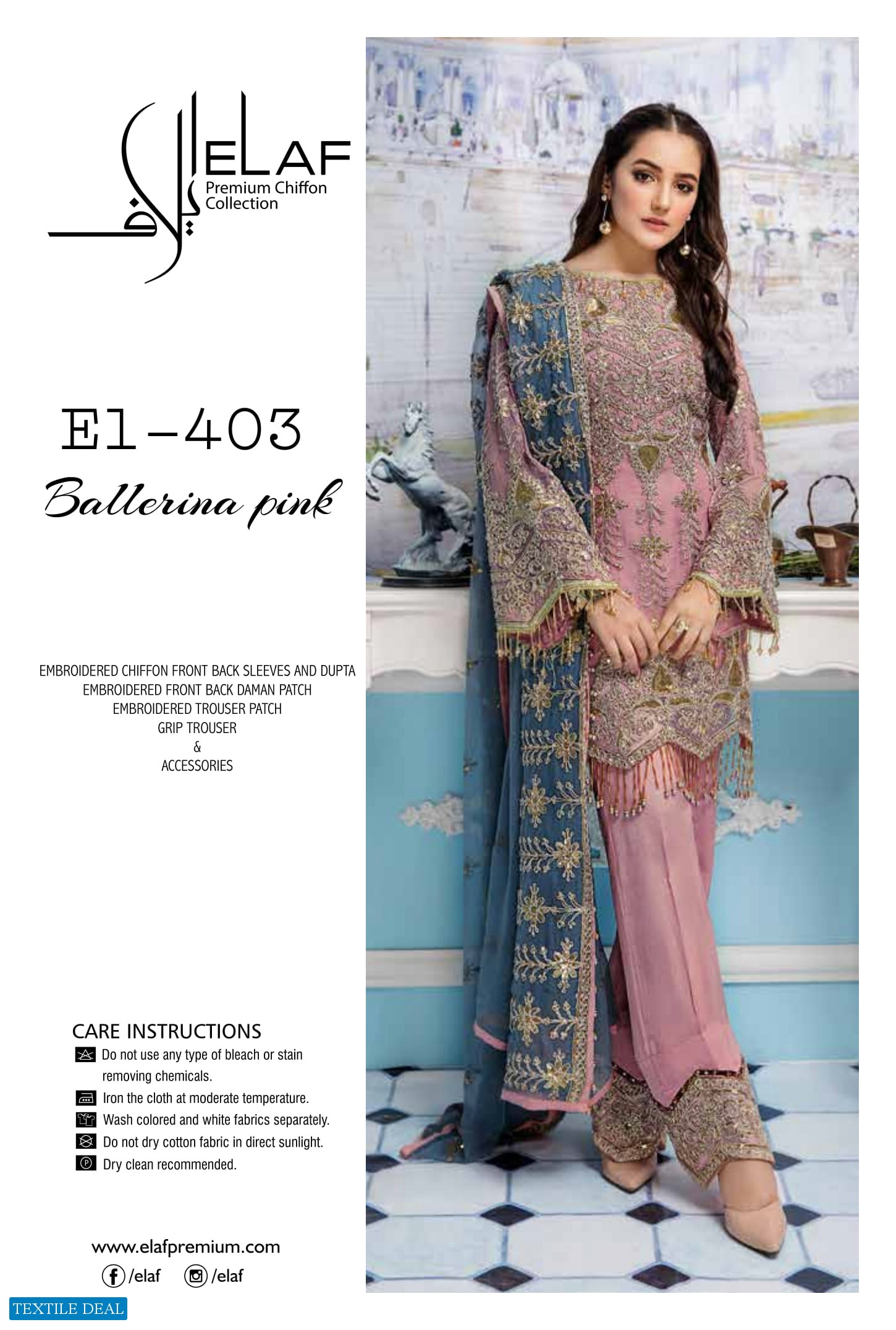 Elaf Premium Chiffon Collection Wholesaler Pakistani Dress