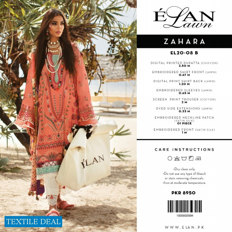 Elan Lawn 2020 Wholesale Original Pakistani Dress