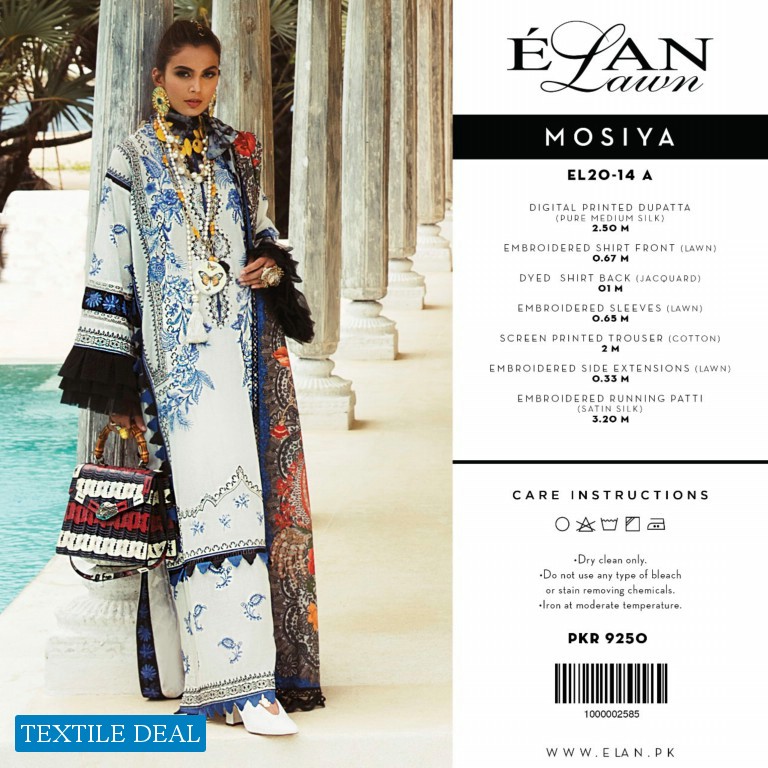 Elan Lawn 2020 Wholesale Original Pakistani Dress