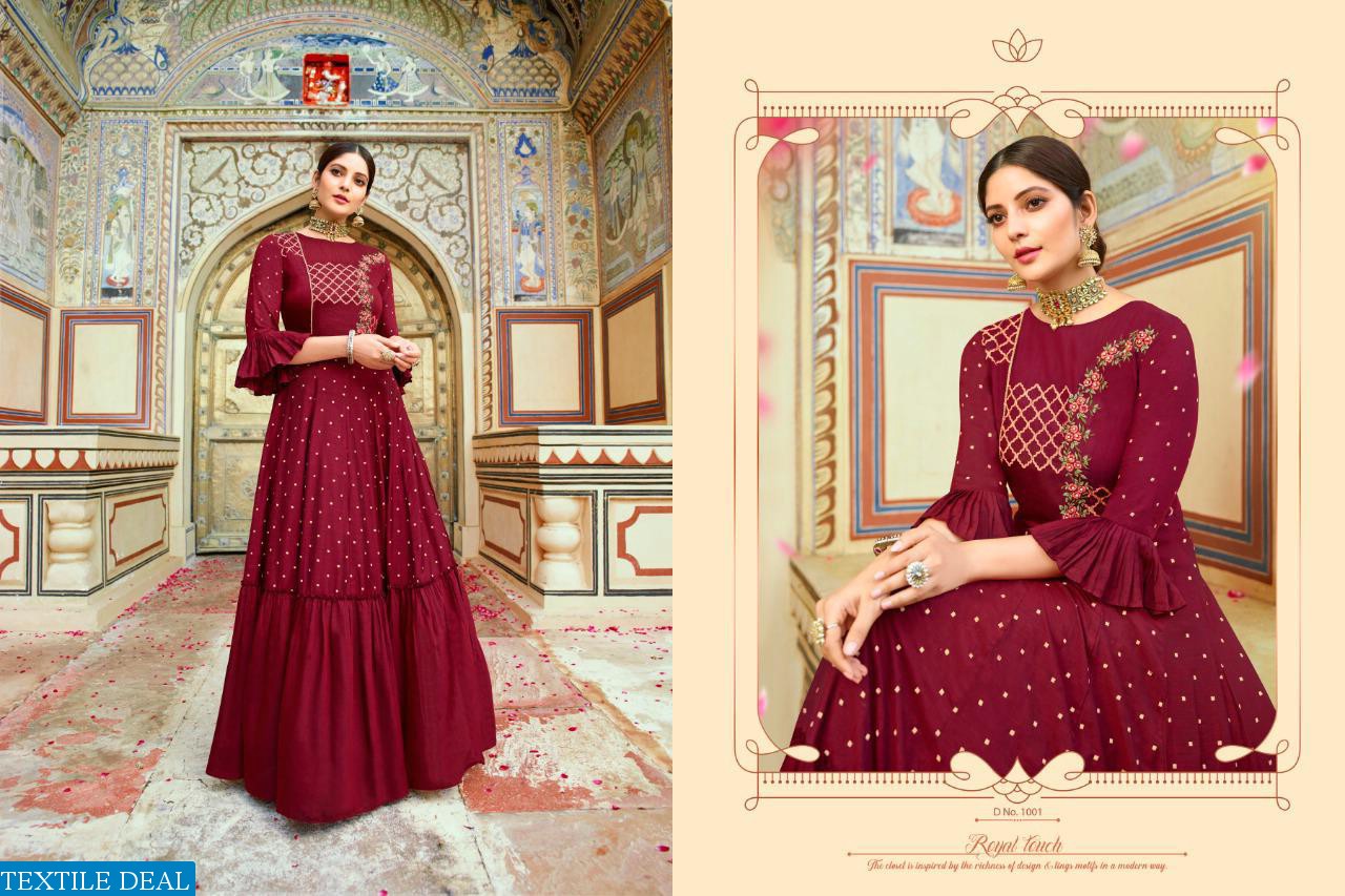 Evermore Silver Nexa Wholesale Gold Foil Print Gowns