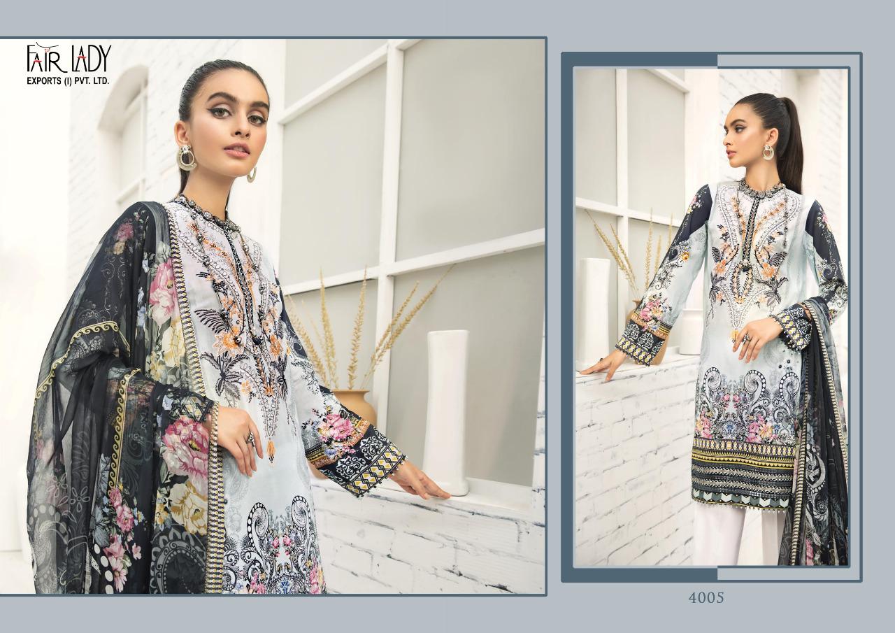 FAIRLADY BAROQUE HIT DESIGN JAM SATIN PRINT WITH EMBROIDERY PAKISTANI SUIT