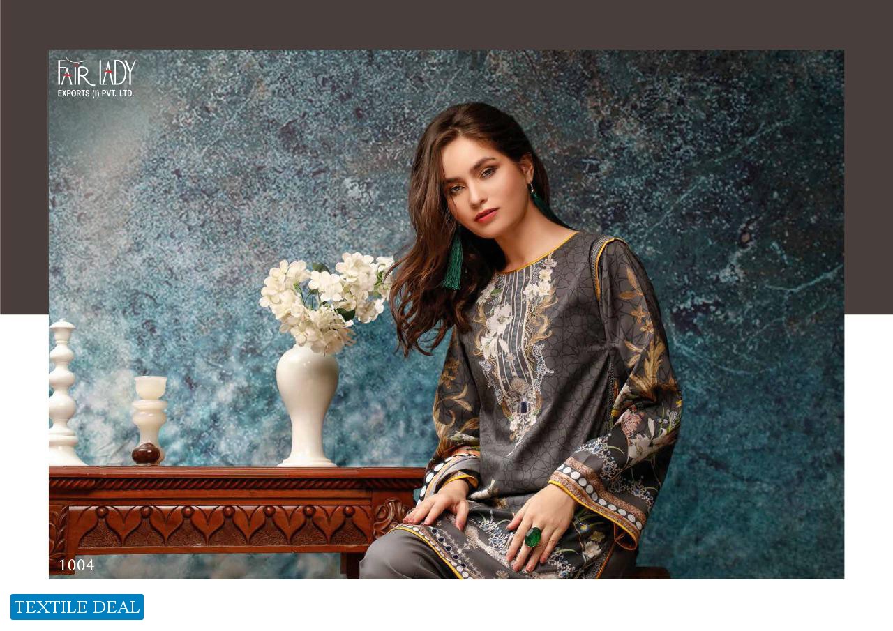 FAIRLADY FIRDOUS LAWN COTTON DIGITAL PRINT HEAVY EMBROIDERY SALWAR SUIT