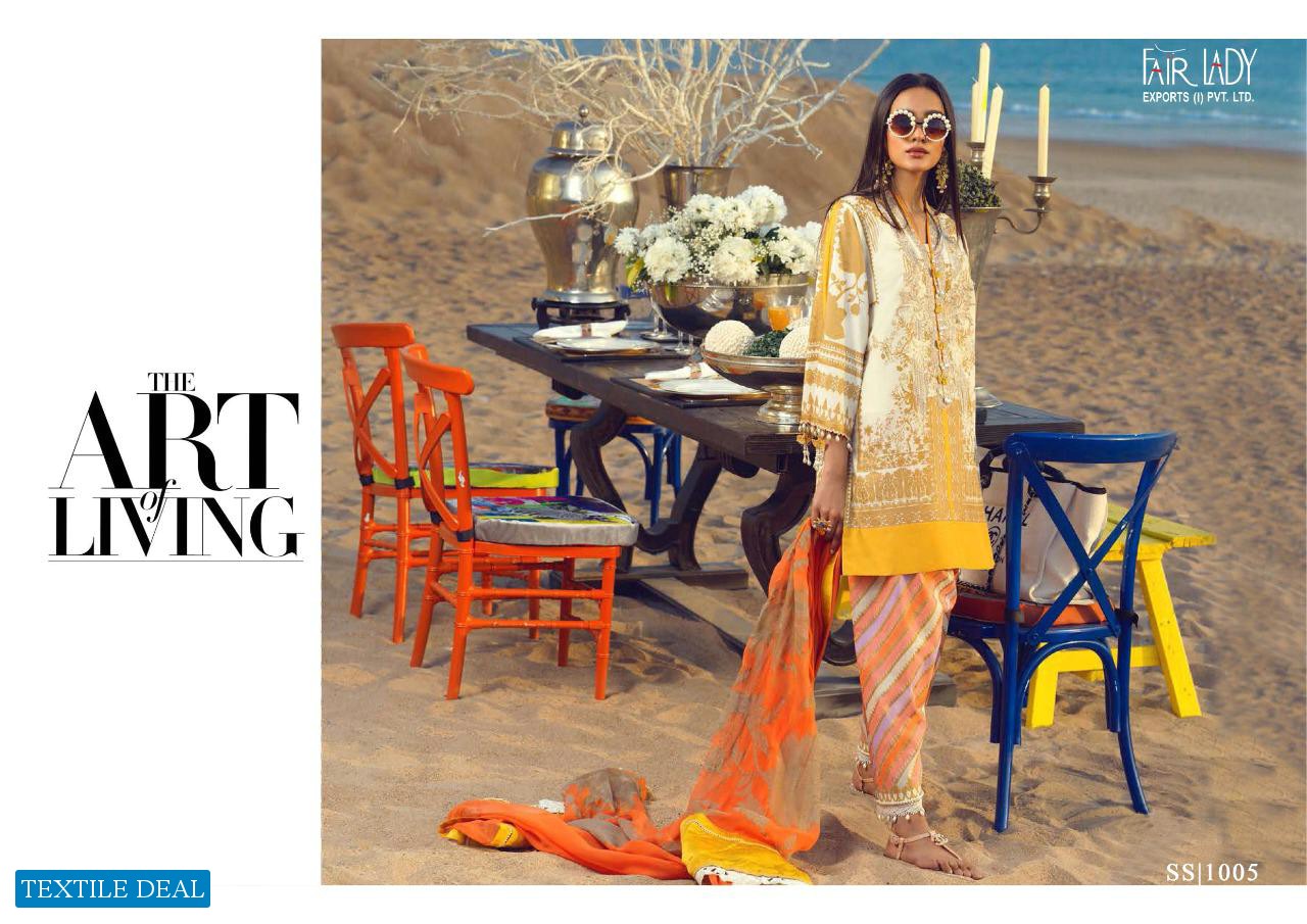 FAIRLADY LAUNCH SANA SAFINAZ JAM SATIN PRINT SALWAR SUIT