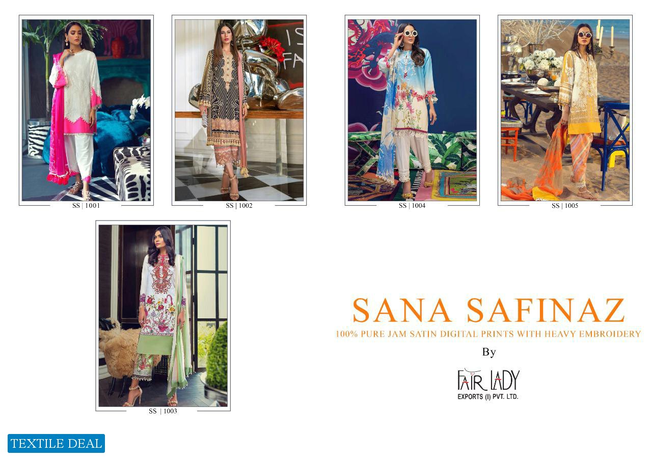 FAIRLADY LAUNCH SANA SAFINAZ JAM SATIN PRINT SALWAR SUIT
