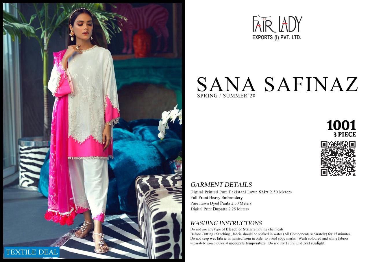 FAIRLADY LAUNCH SANA SAFINAZ JAM SATIN PRINT SALWAR SUIT