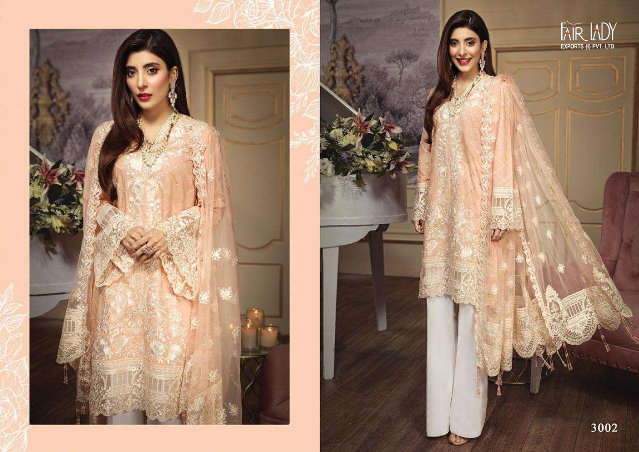FAIRLADY NOOR JAM SATIN PAKISTANI FANCY DRESSES