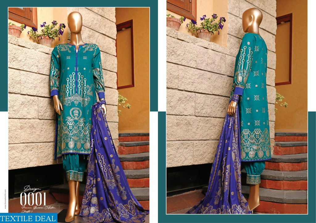 FAROOQ TEXTILES MOOSAJEE BANARASI VOL 2 CAMBRIC ORIGINAL PAKISTANI SUITS