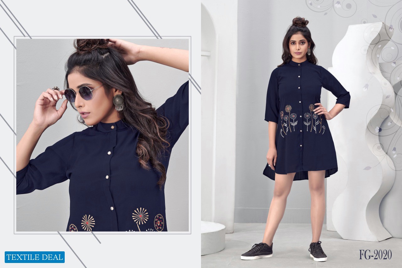 FASHION GALLERIA PRISM VOL 2 FULL STITCHED TUNICS SHIRT FOR GIRLS BUY ONLINE