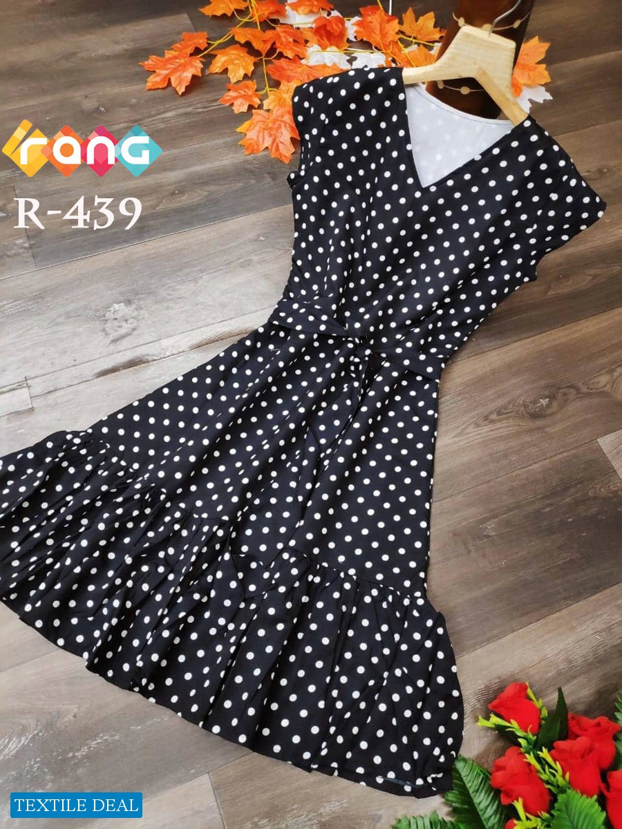 FD Rang Vol-54 Wholesale Short Crepe Kurtis