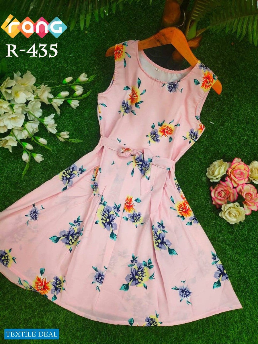 FD Rang Vol-54 Wholesale Short Crepe Kurtis