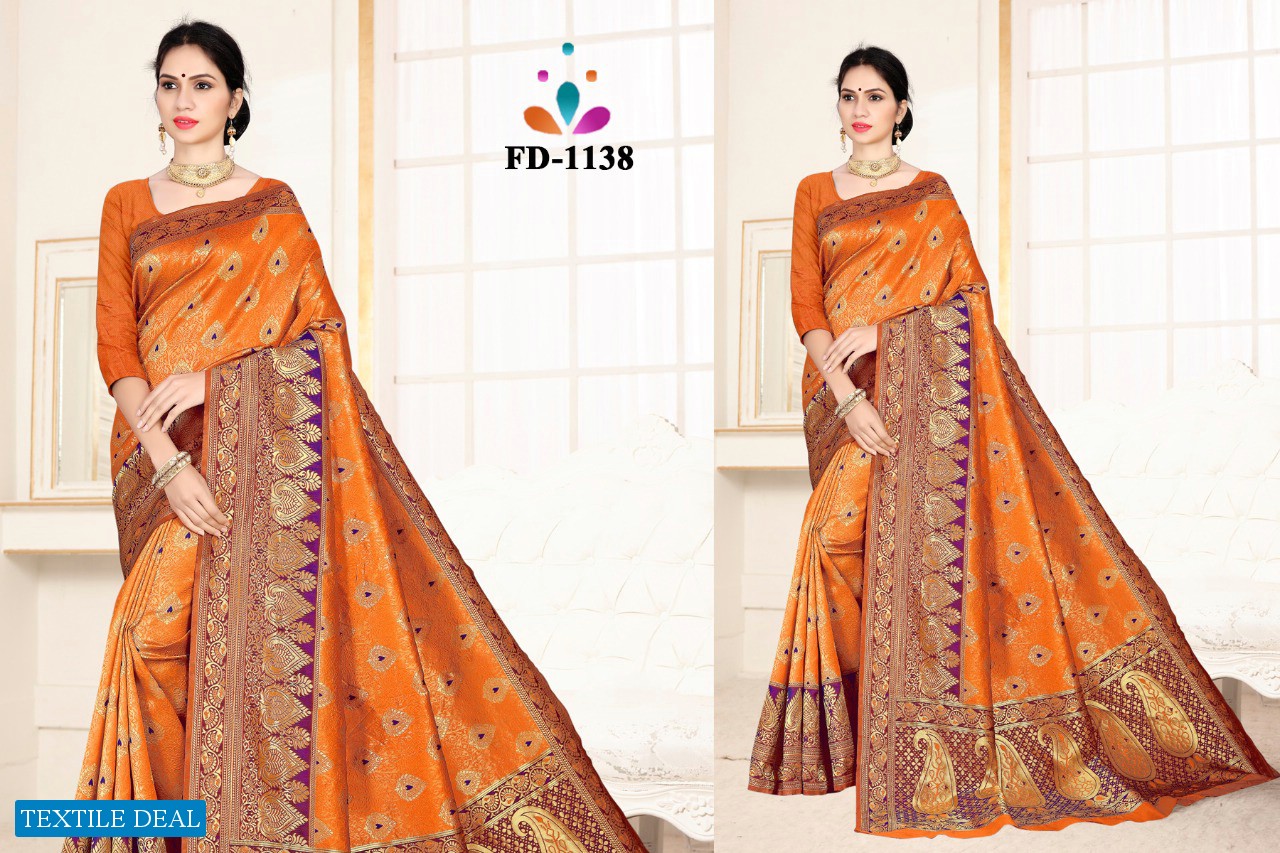 FD Vol-44 Wholesale Silk Ethnic Sarees