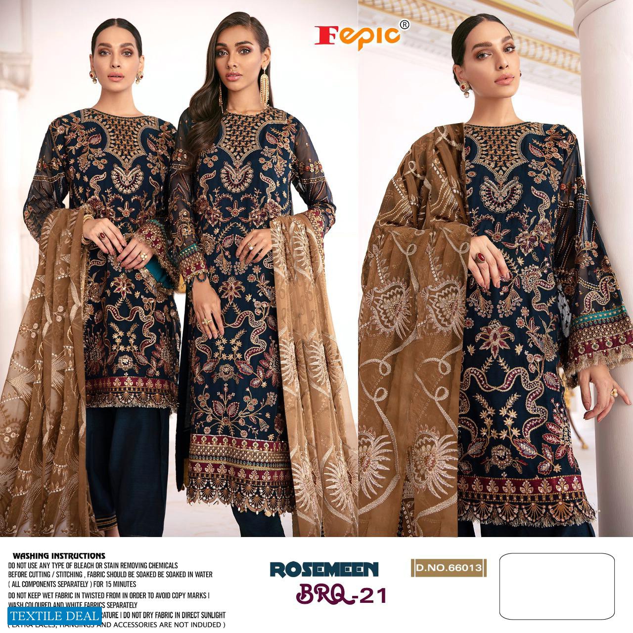 FEPIC BRQ 21 BY ROSEMEEN GEORGETTE NET PAKISTANI EID SALWAR KAMEEZ