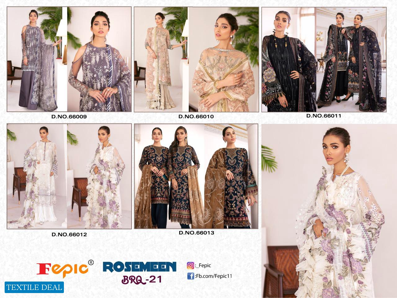 FEPIC BRQ 21 BY ROSEMEEN GEORGETTE NET PAKISTANI EID SALWAR KAMEEZ