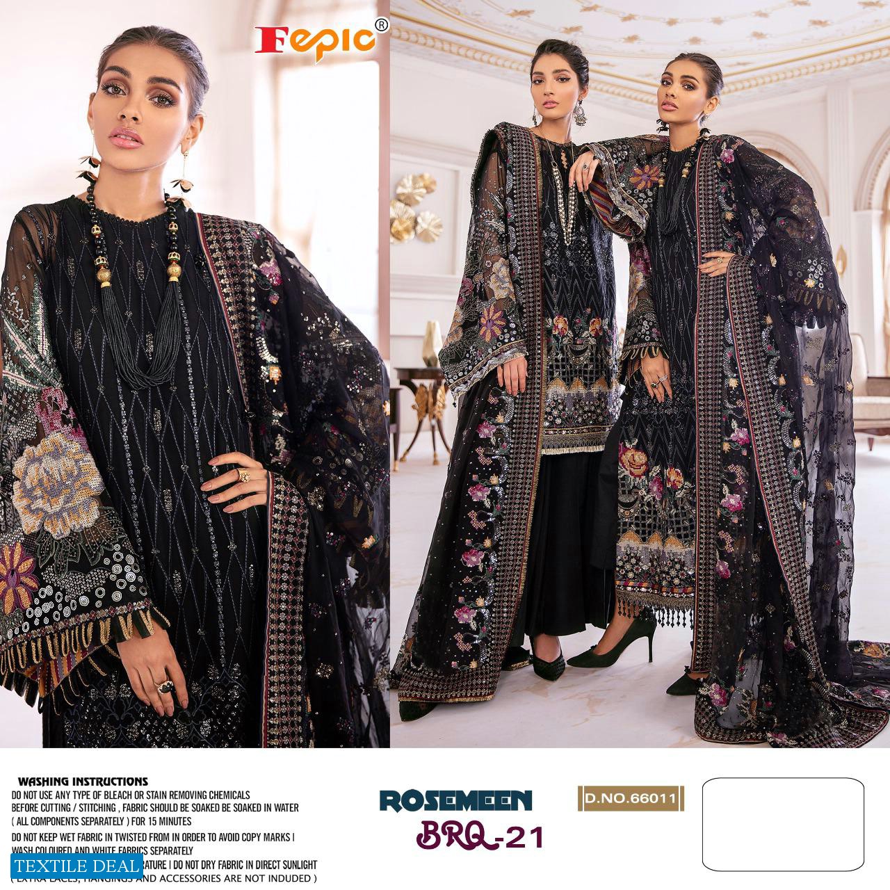 FEPIC BRQ 21 BY ROSEMEEN GEORGETTE NET PAKISTANI EID SALWAR KAMEEZ