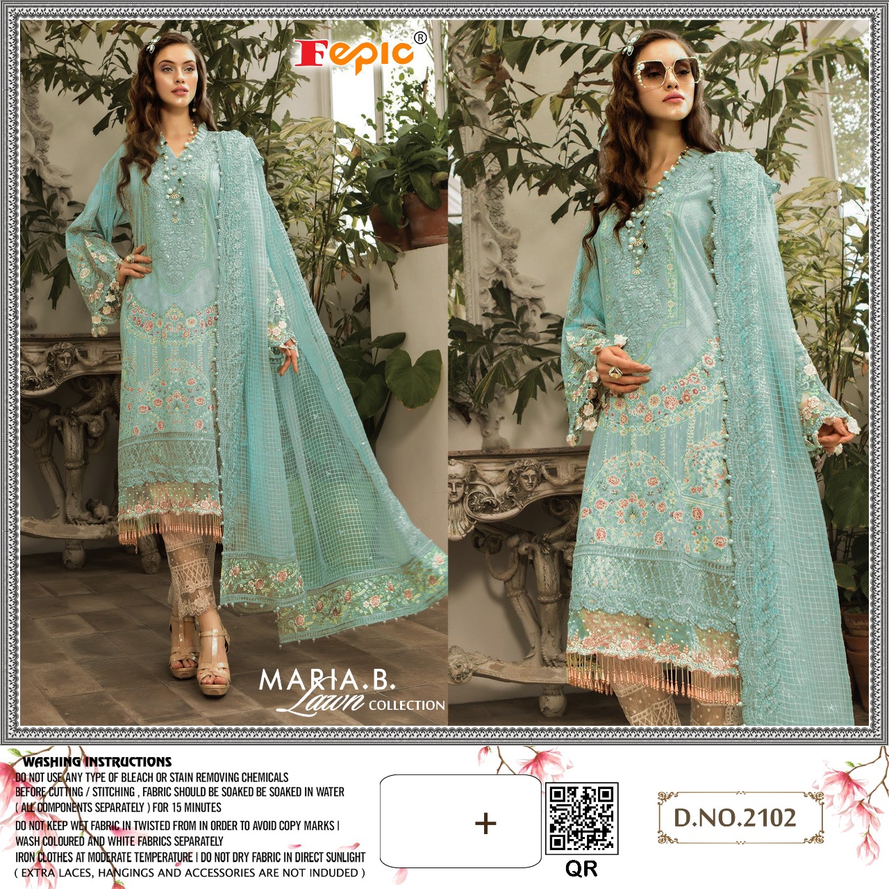 FEPIC MARIA B LAWN D NO 2102 SALWAR SUIT WHOLESALE IN INDIA