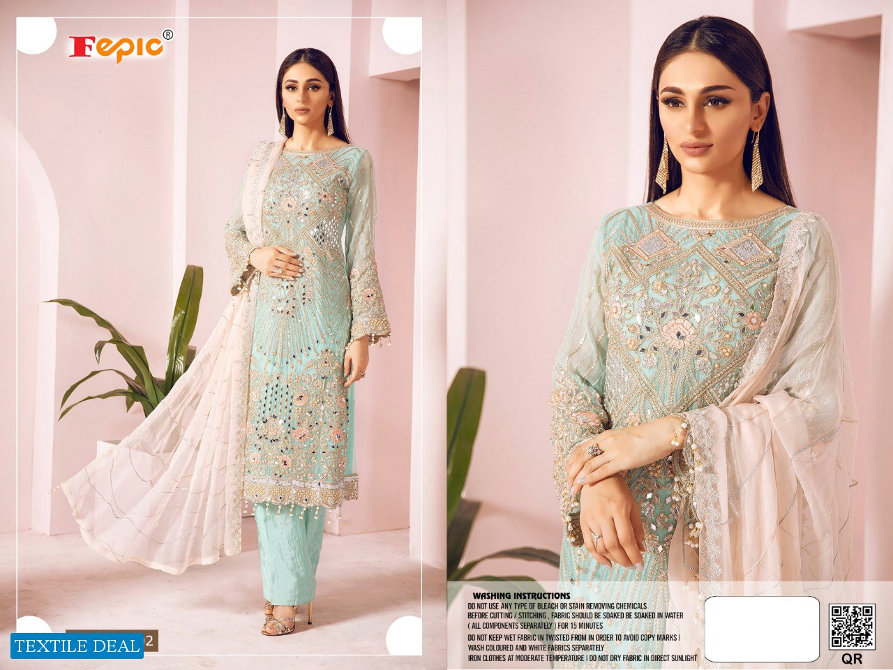 FEPIC ROSEMEEN CLASSIC NET GEORGETTE PAKISTANI SALWAR SUITS