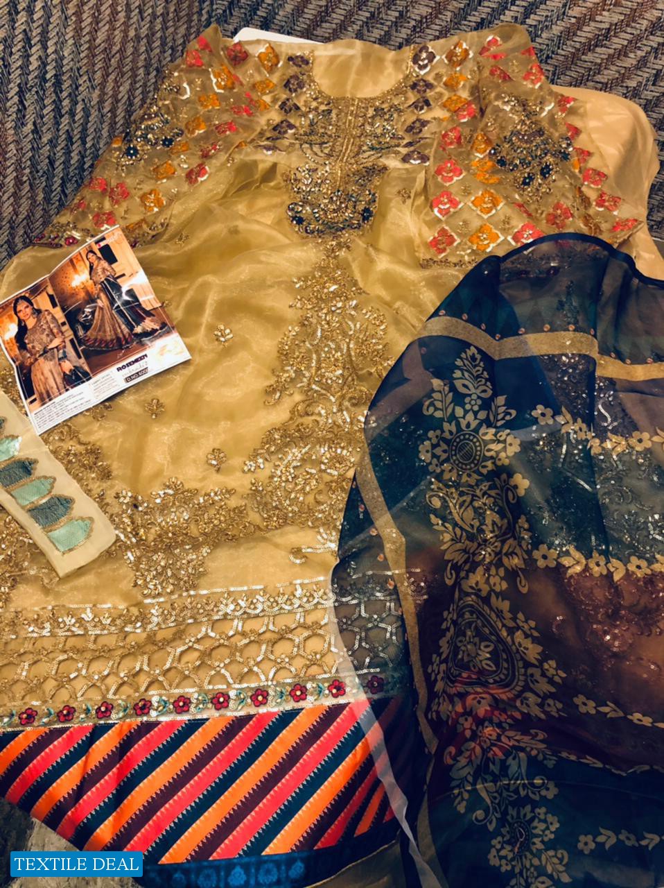 FEPIC ROSEMEEN EMBROIDE 21 LATEST NET ORGANZA PAKISTANI SUITS CONCEPAT PARTY WEAR COLLECTIONS