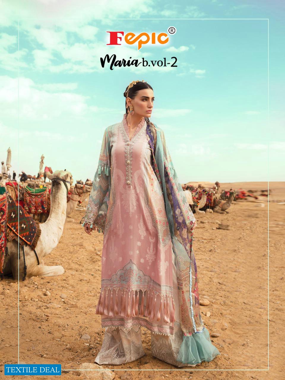FEPIC ROSEMEEN MARIA B VOL 2 PAKISTANI COTTON LADIES SUITS WHOLESALER
