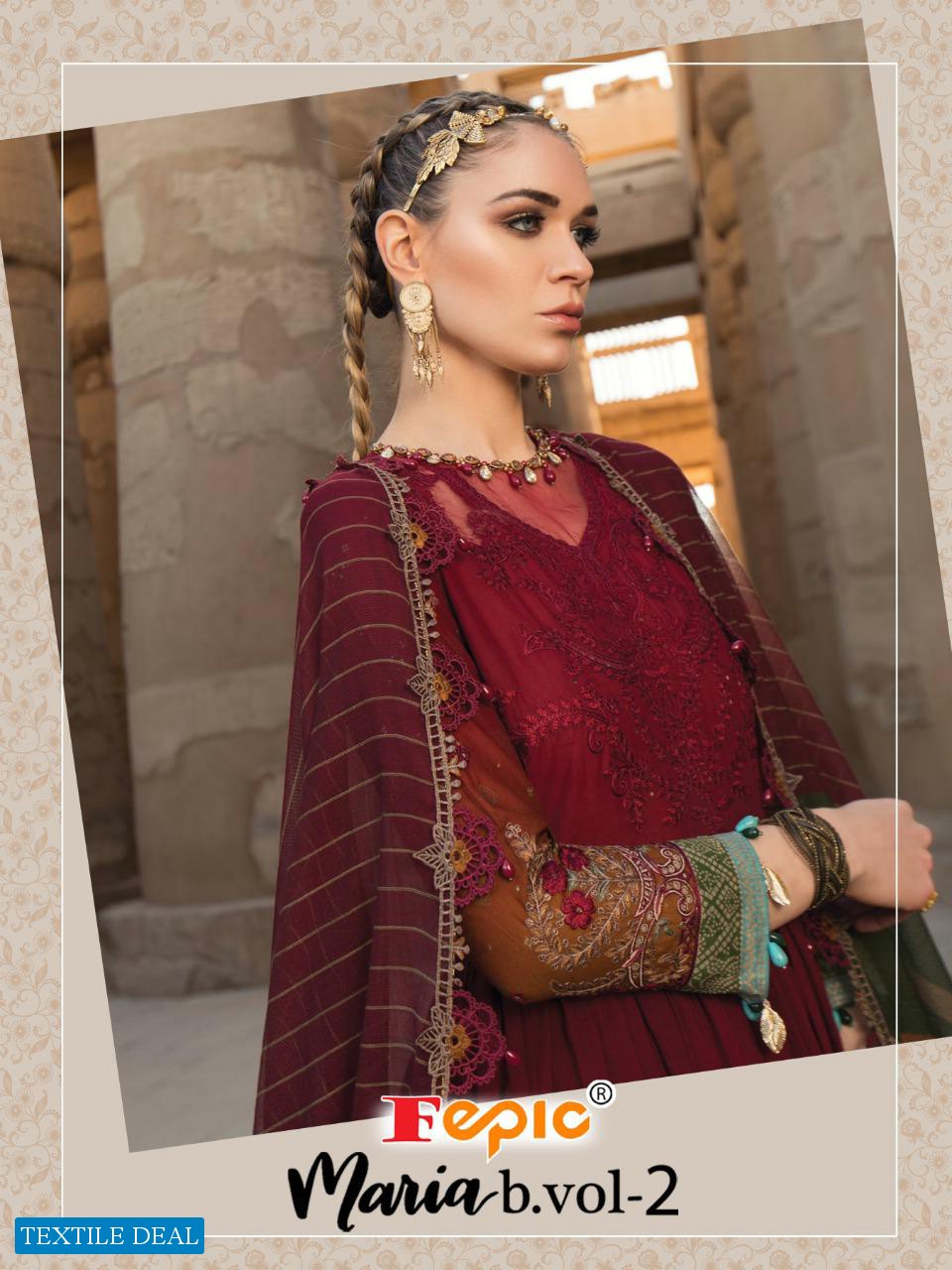 FEPIC ROSEMEEN MARIA B VOL 2 PAKISTANI COTTON LADIES SUITS WHOLESALER