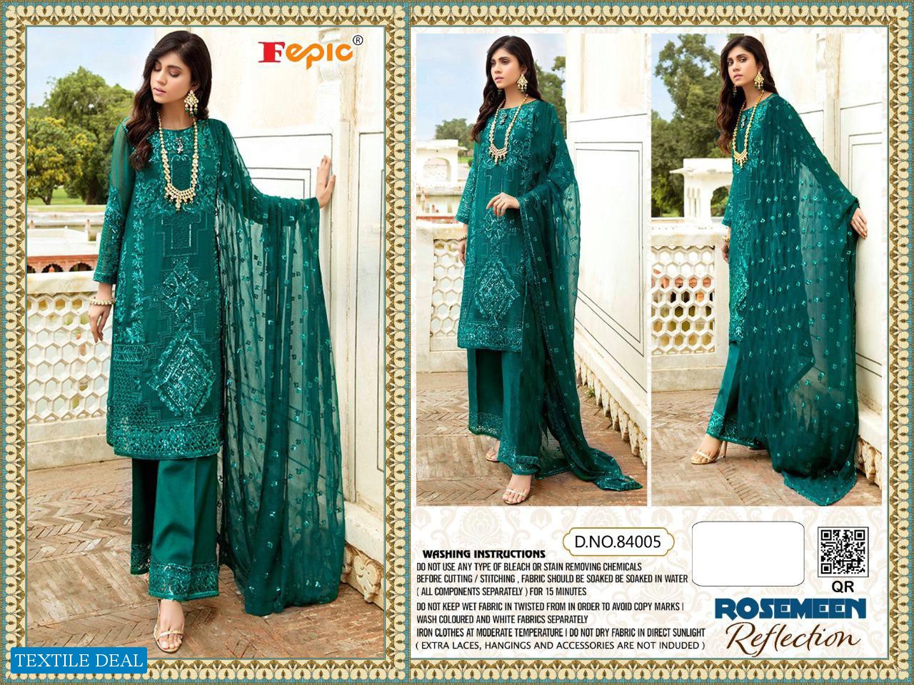 FEPIC ROSEMEEN REFLECTION GEORGETTE ORGANZA PARTY WEAR PAKISTANI SUITS