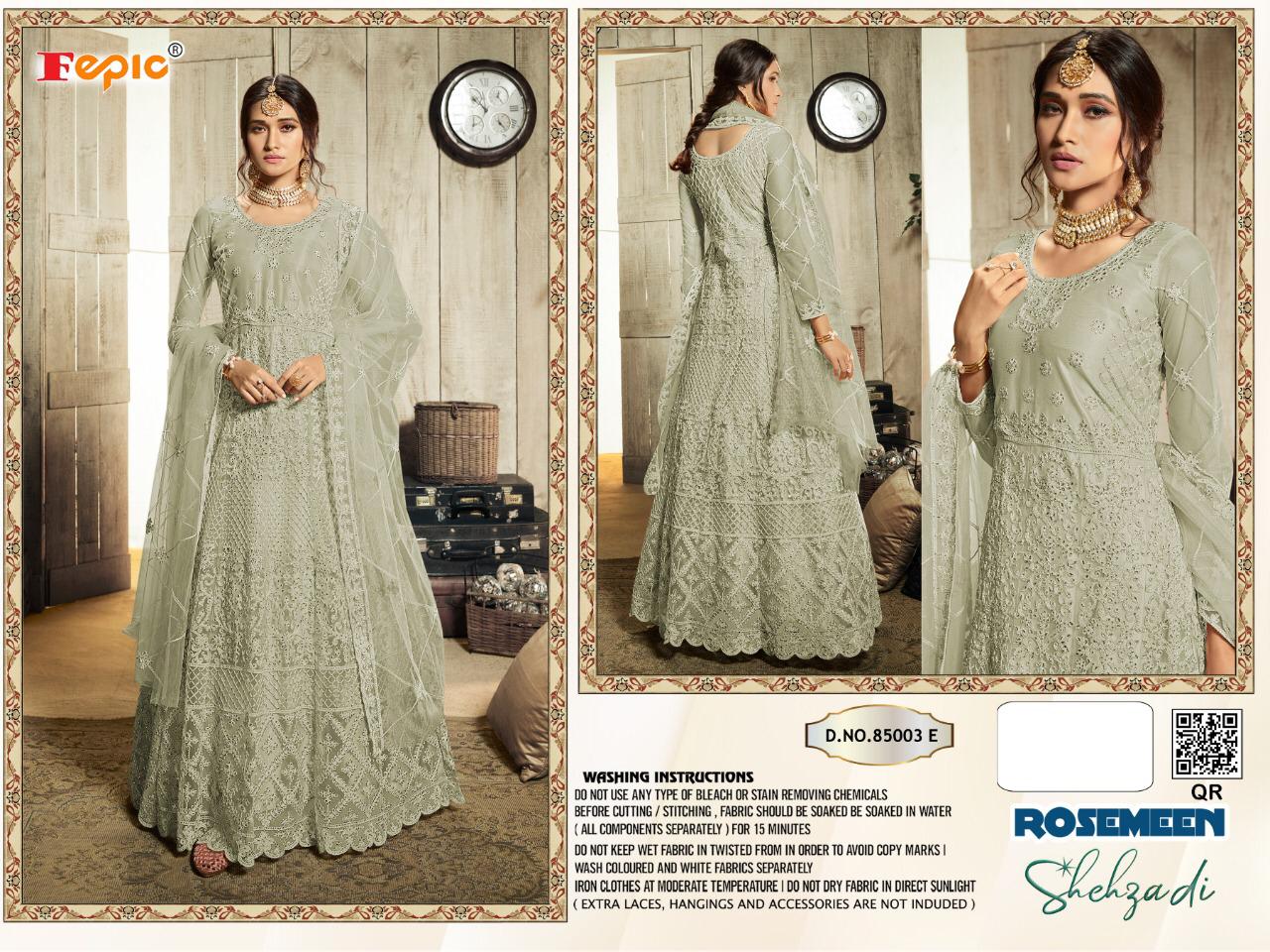 FEPIC ROSEMEEN SHEHZADI BLOCKBUSTER VOL 2 NET LONG DESIGNER BRIDAL CONCEPT SUITS WHOLESALER