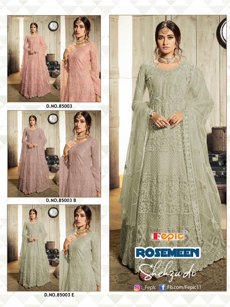 FEPIC ROSEMEEN SHEHZADI BLOCKBUSTER VOL 2 NET LONG DESIGNER BRIDAL CONCEPT SUITS WHOLESALER