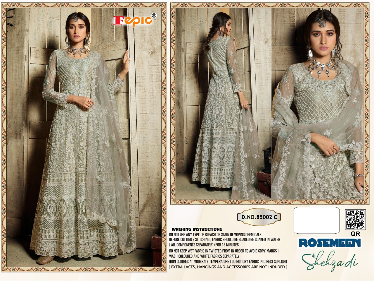 FEPIC ROSEMEEN SHEHZADI BLOCKBUSTER VOL 3 NET LONG DESIGNER BRIDAL CONCEPT SUITS WHOLESALER