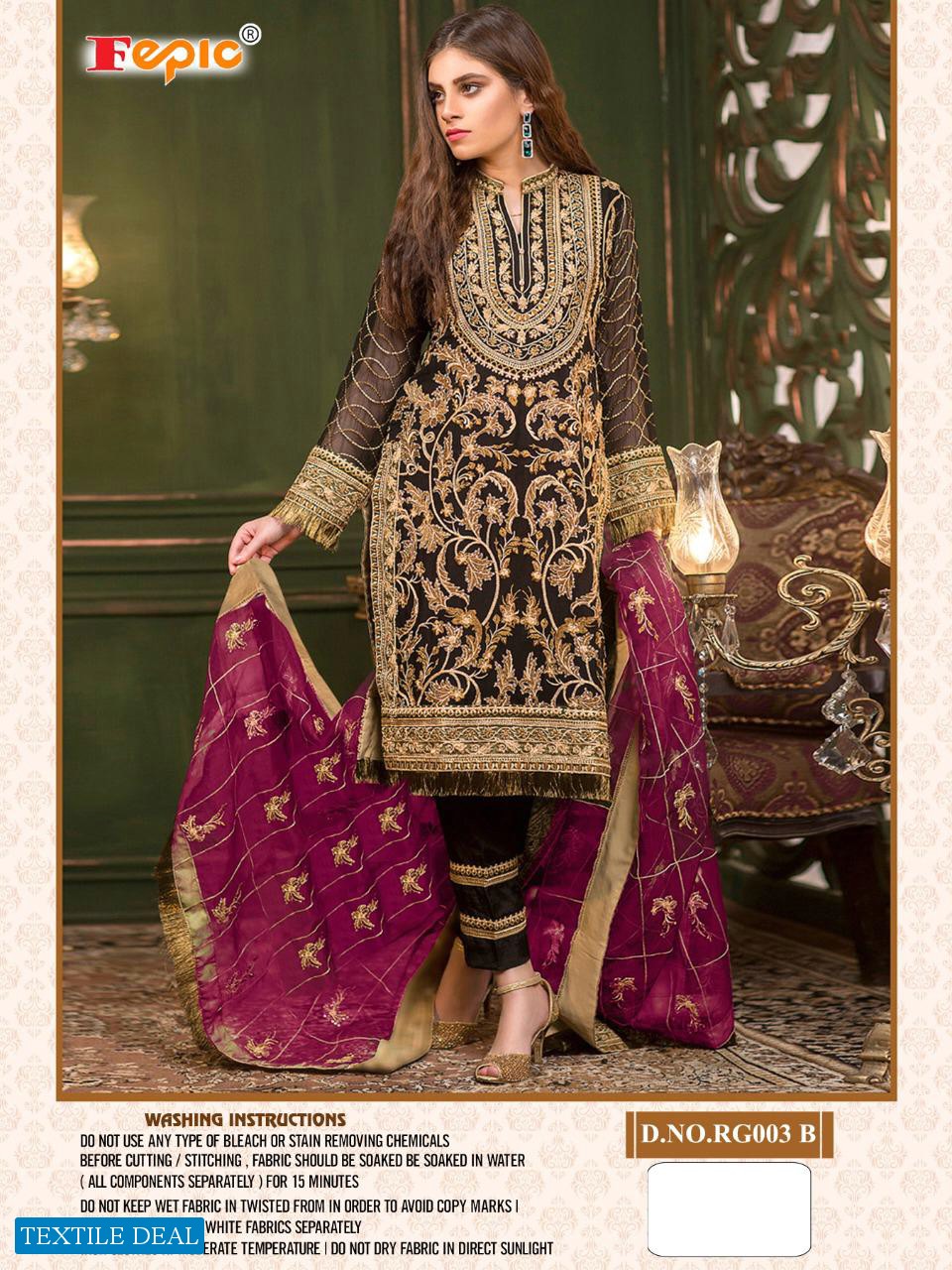 FEPIC SANOBER RG003 GEORGETTE DESIGNER SALWAR SUIT ONLINE SHOPPING
