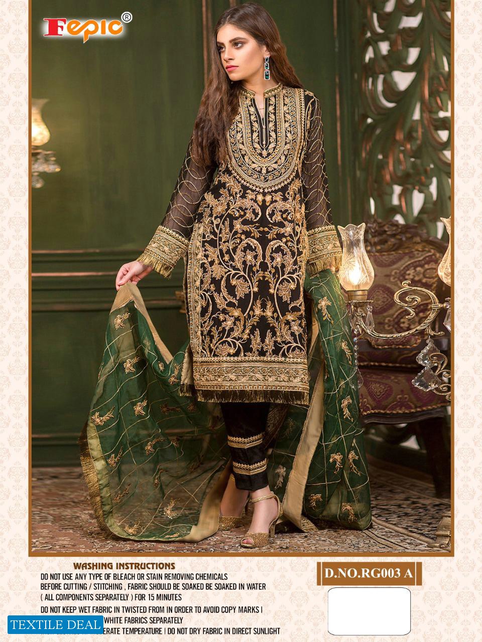 FEPIC SANOBER RG003 GEORGETTE DESIGNER SALWAR SUIT ONLINE SHOPPING