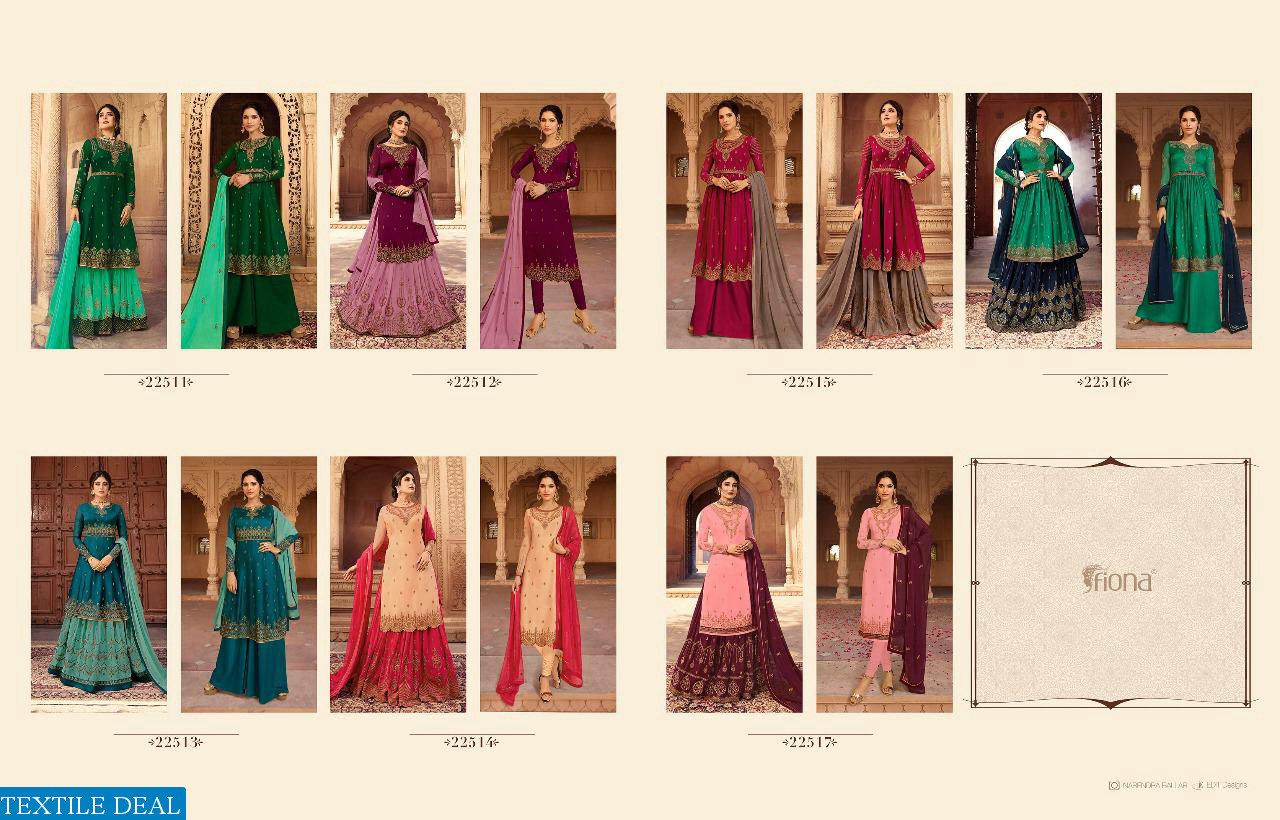 FIONA KRITIKA HEAVY LEHENGA VOL 2 SATIN GEORGETTE SHARARA STYLE PARTY WEAR SUIT