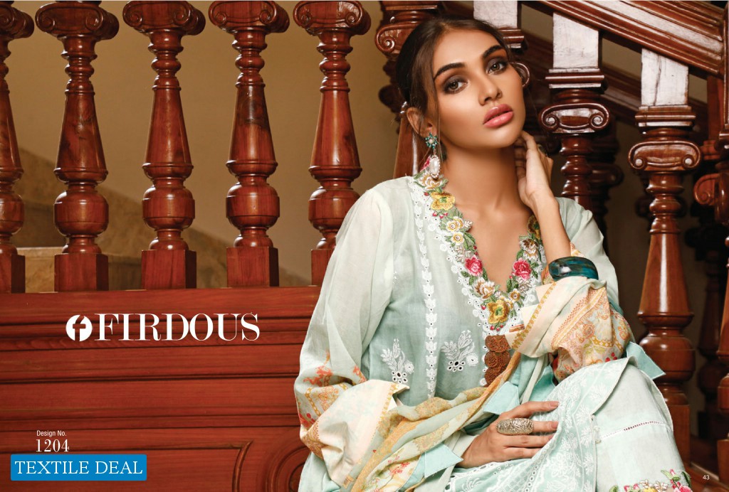 FIRDOUS FESTIVE SCHIFFLI LUXURY EMBROIDERED LAWN COLLECTION