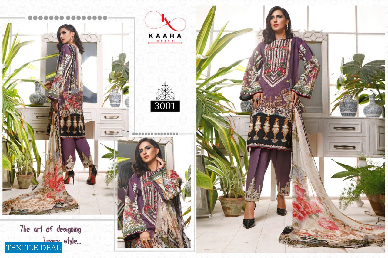 FIRDOUS LAWN COLLECTION VOL 3 BY KAARA COTTON DIGITAL PRINT PAKISTANI SUIT CONCEPT