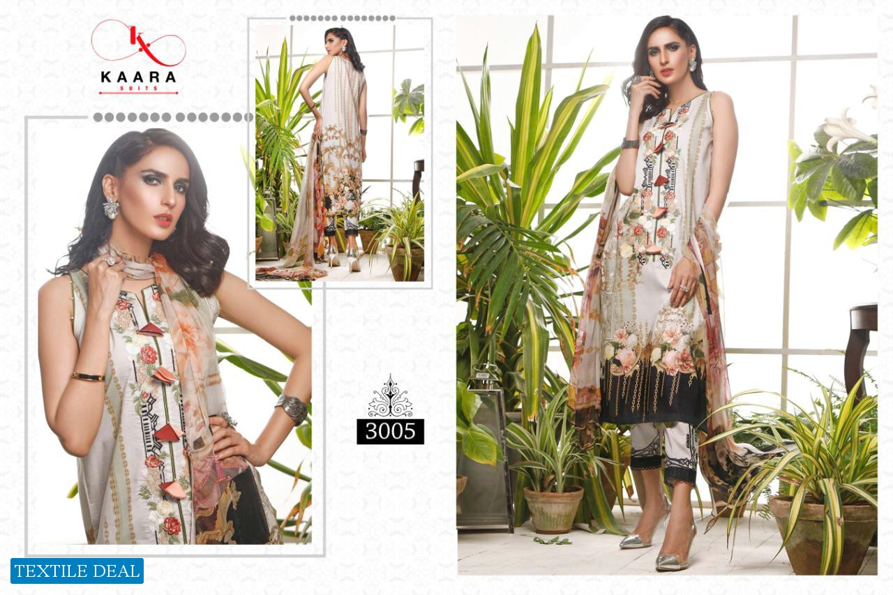 FIRDOUS LAWN COLLECTION VOL 3 BY KAARA COTTON DIGITAL PRINT PAKISTANI SUIT CONCEPT
