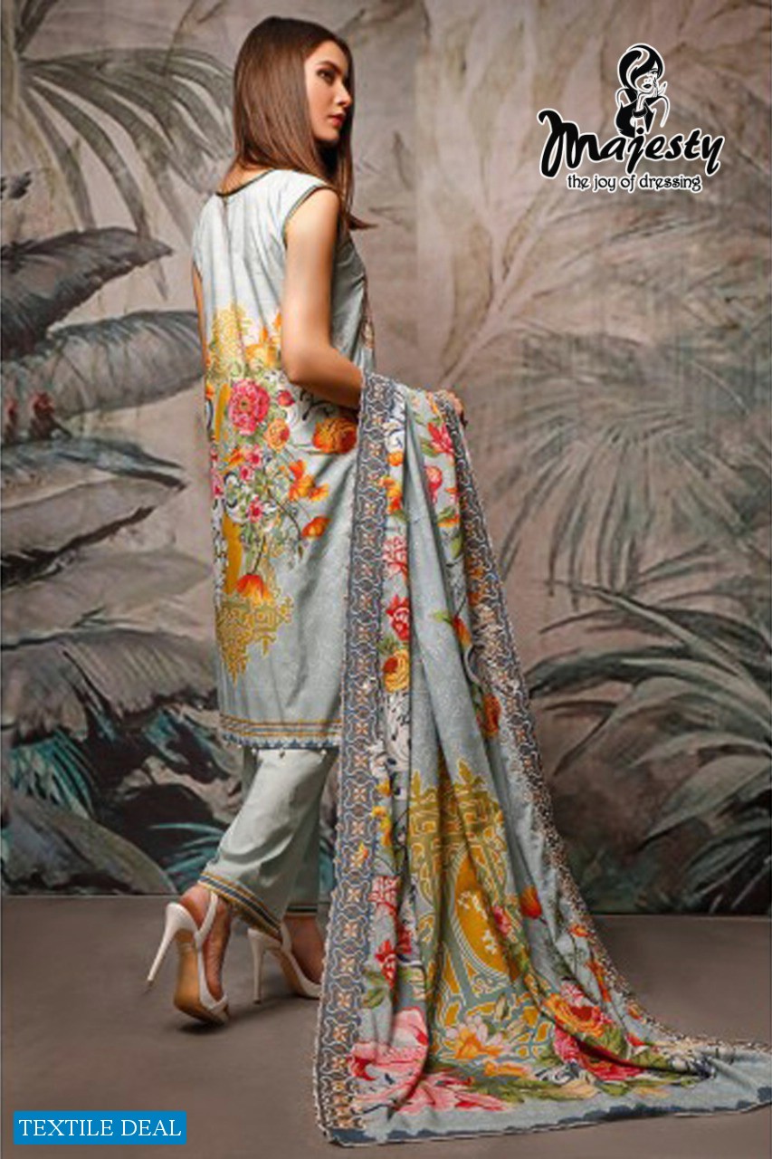 FIRDOUS THE LAXURY LAWN VOL 2 BY MAJESTY JAM SILK COTTON UNIQUE PRINT SUIT COLLECTION