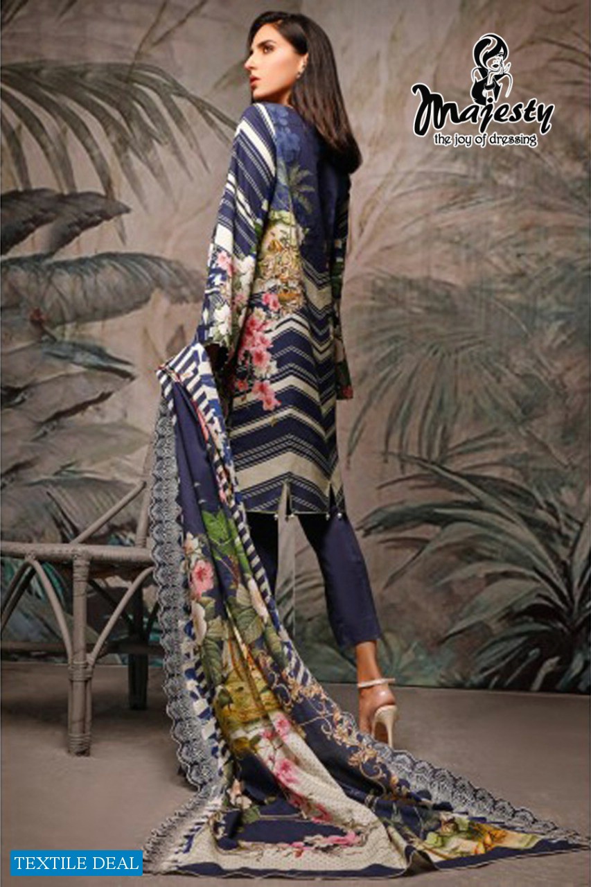 FIRDOUS THE LAXURY LAWN VOL 2 BY MAJESTY JAM SILK COTTON UNIQUE PRINT SUIT COLLECTION