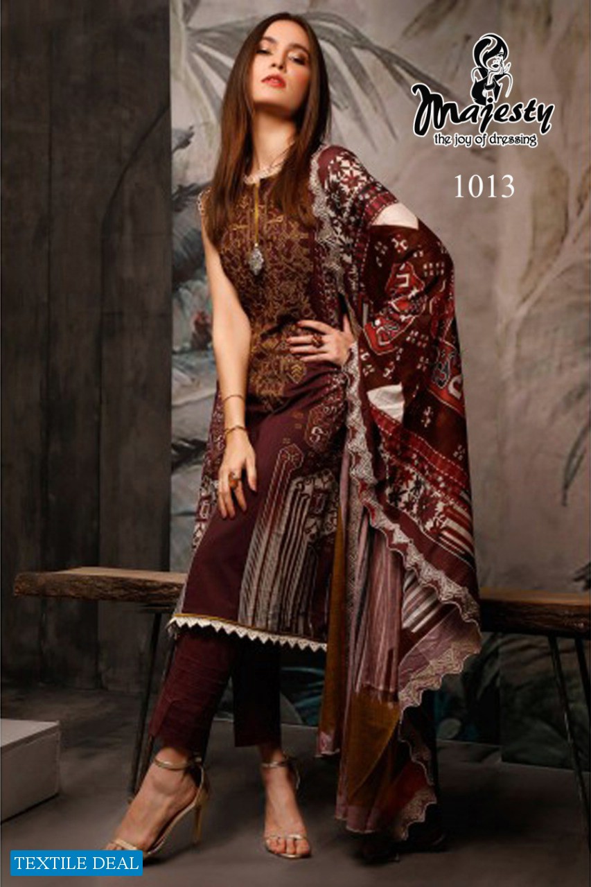 FIRDOUS THE LAXURY LAWN VOL 2 BY MAJESTY JAM SILK COTTON UNIQUE PRINT SUIT COLLECTION