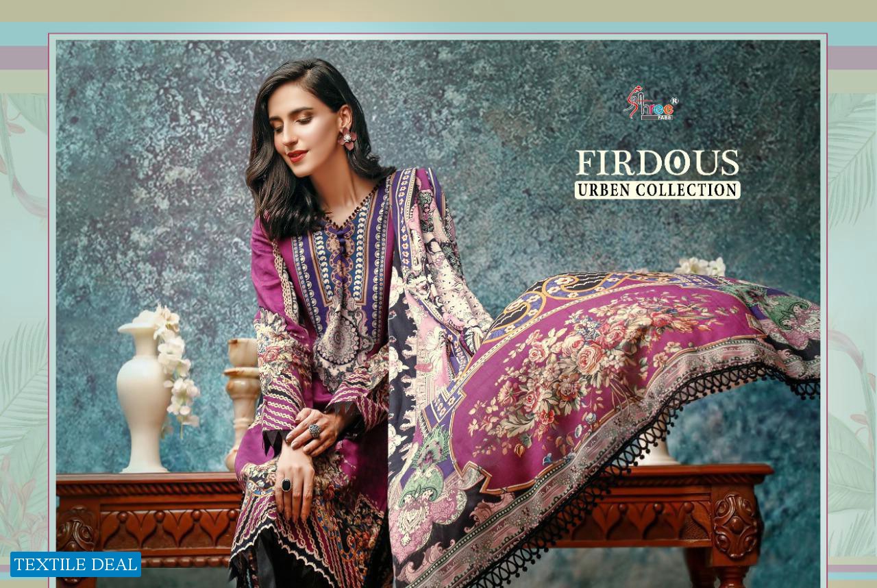 FIRDOUS URBEN COLLECTION BY SHREE FAB COTTON WITH EXCLUSIVE PRINT CASUAL WEAR SUITS