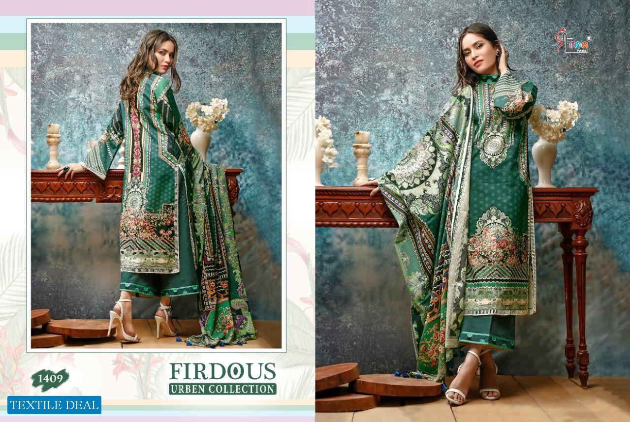 FIRDOUS URBEN COLLECTION BY SHREE FAB COTTON WITH EXCLUSIVE PRINT CASUAL WEAR SUITS