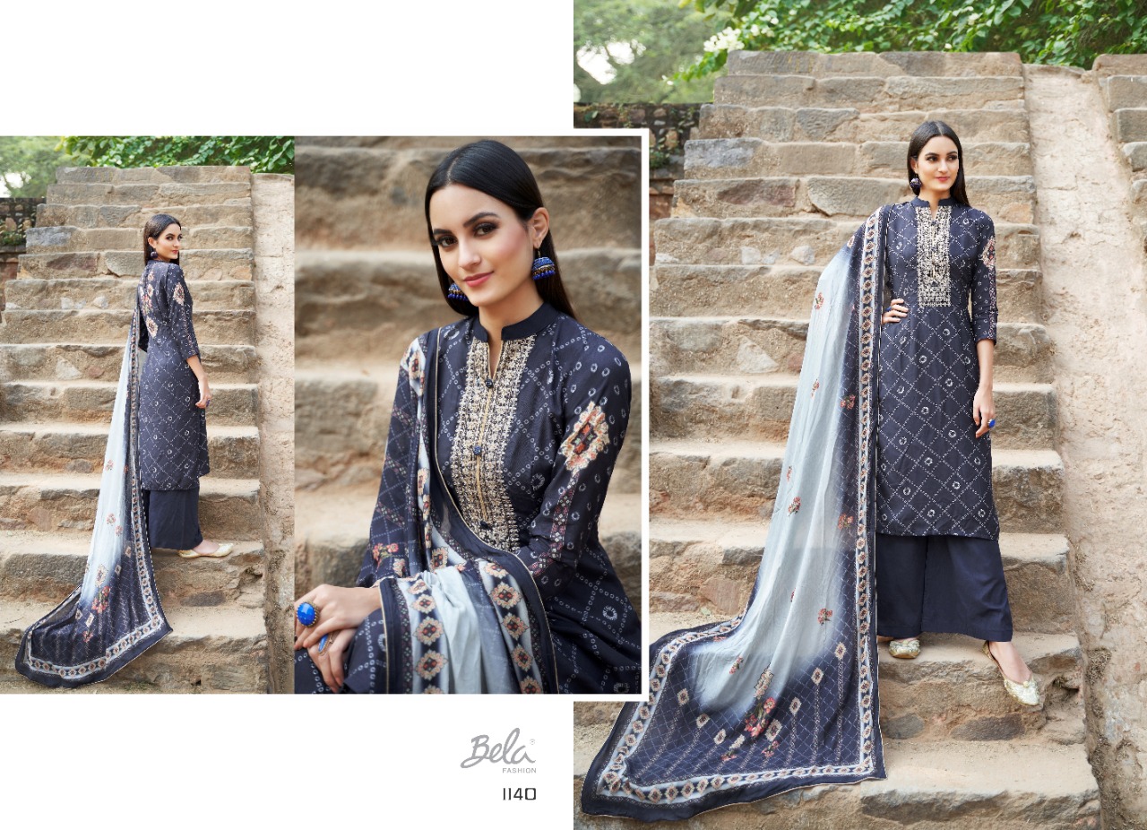 FIZA BY BELA FASHION DIGITAL COTTON SILK CLASSICAL STYLE SALWAR KAMEEZ