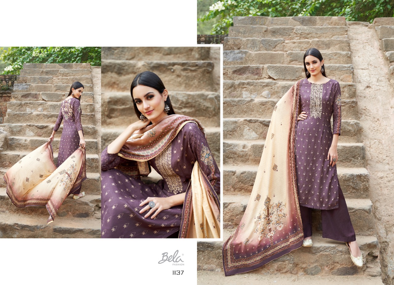 FIZA BY BELA FASHION DIGITAL COTTON SILK CLASSICAL STYLE SALWAR KAMEEZ